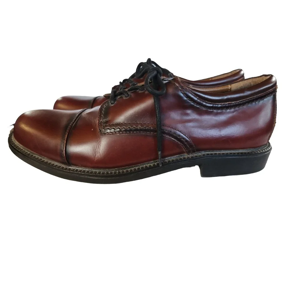 Dockers Mens Gordon Genuine Leather Dress Casual Cap Toe Lace up Oxford Shoe S12